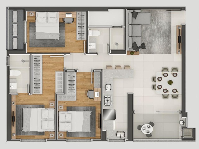 Apartamento à venda com 2 quartos, 73m² - Foto 32