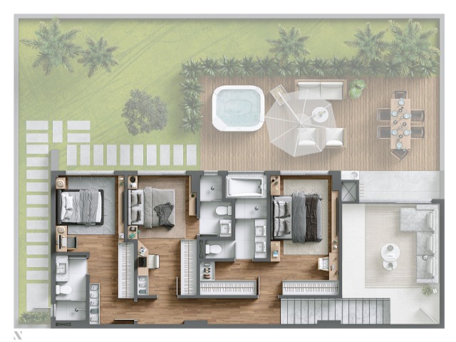 Apartamento à venda com 3 quartos, 187m² - Foto 5