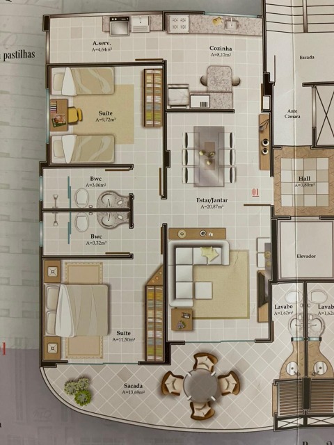 Apartamento à venda com 2 quartos, 120m² - Foto 22