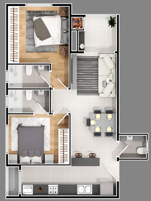 Apartamento à venda com 2 quartos, 98m² - Foto 8