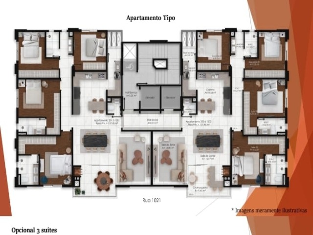 Apartamento à venda com 3 quartos, 137m² - Foto 7