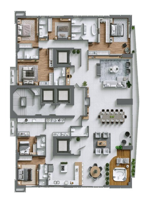 Apartamento à venda com 4 quartos, 200m² - Foto 21