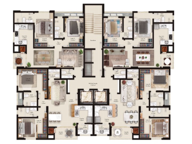 Apartamento à venda com 2 quartos, 73m² - Foto 10