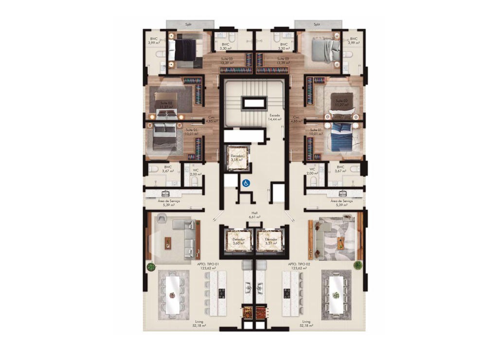 Apartamento à venda com 3 quartos, 125m² - Foto 15