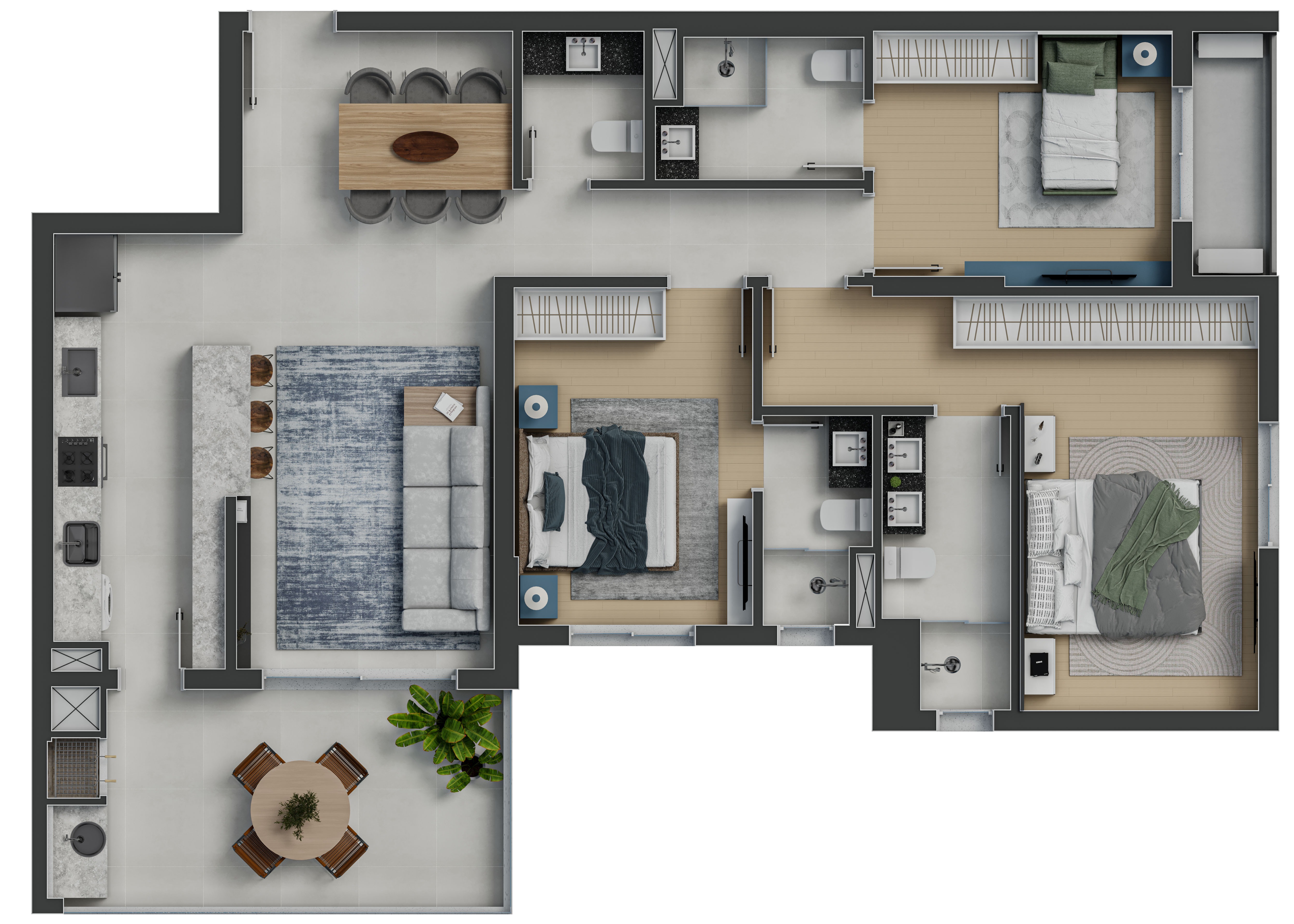 Apartamento à venda com 3 quartos, 118m² - Foto 47