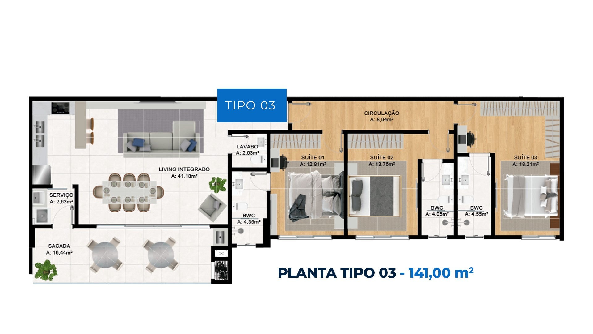 Apartamento à venda com 3 quartos, 130m² - Foto 9