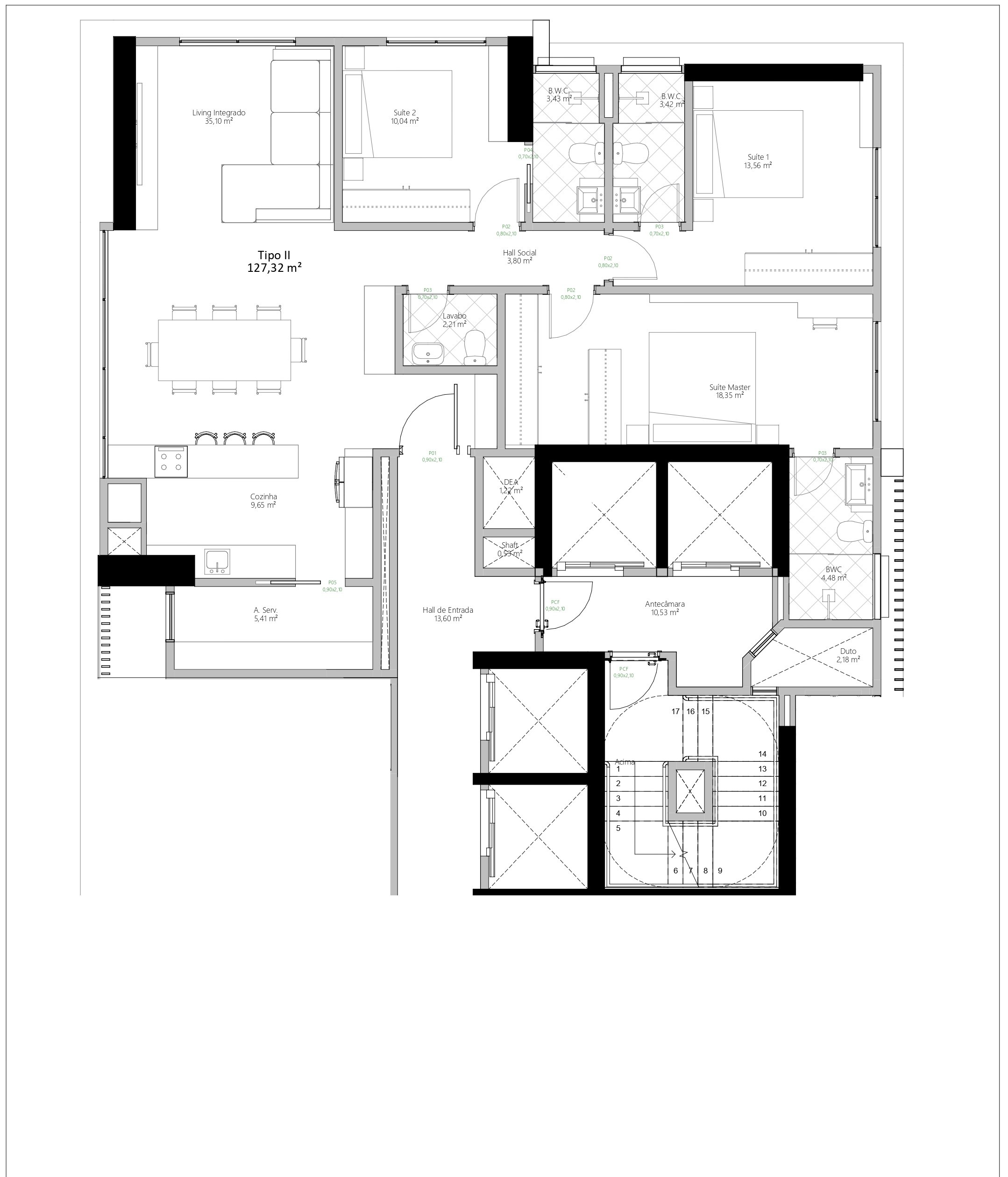 Apartamento à venda com 3 quartos, 125m² - Foto 3