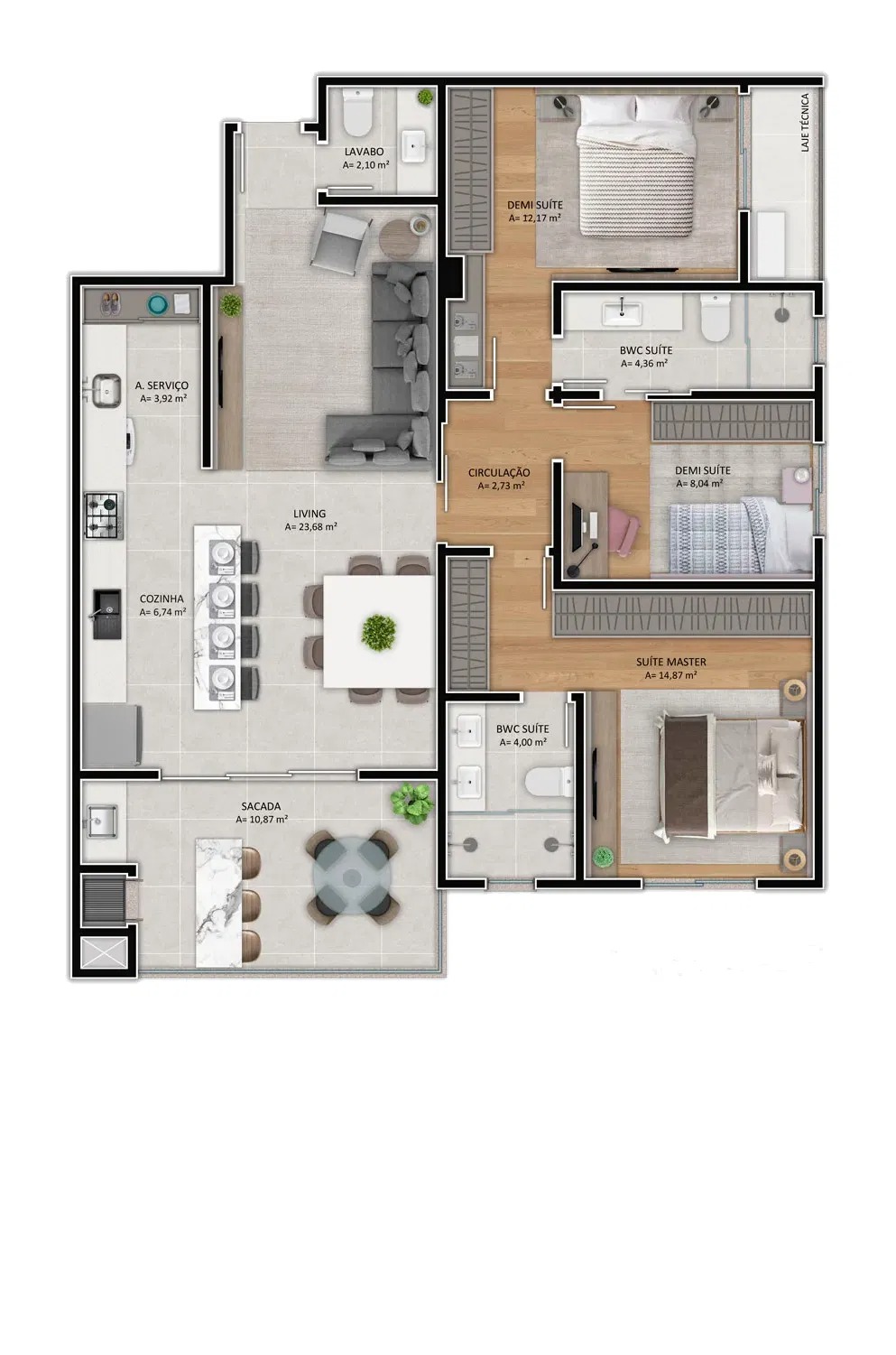 Apartamento à venda com 3 quartos, 106m² - Foto 20