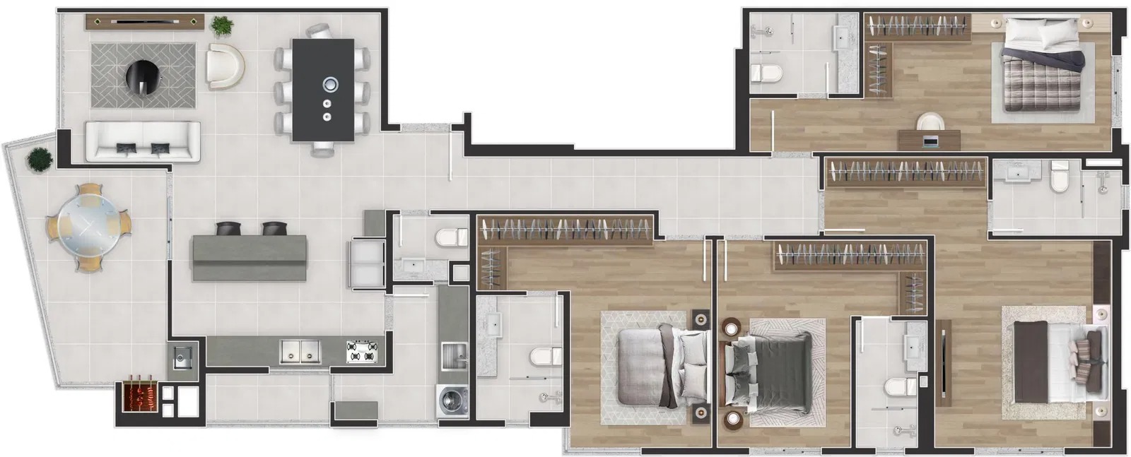 Apartamento à venda com 4 quartos, 163m² - Foto 35