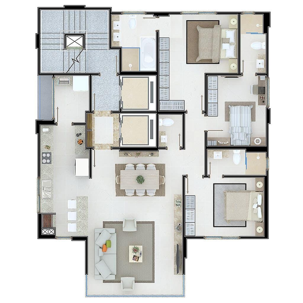 Apartamento à venda com 3 quartos, 135m² - Foto 35