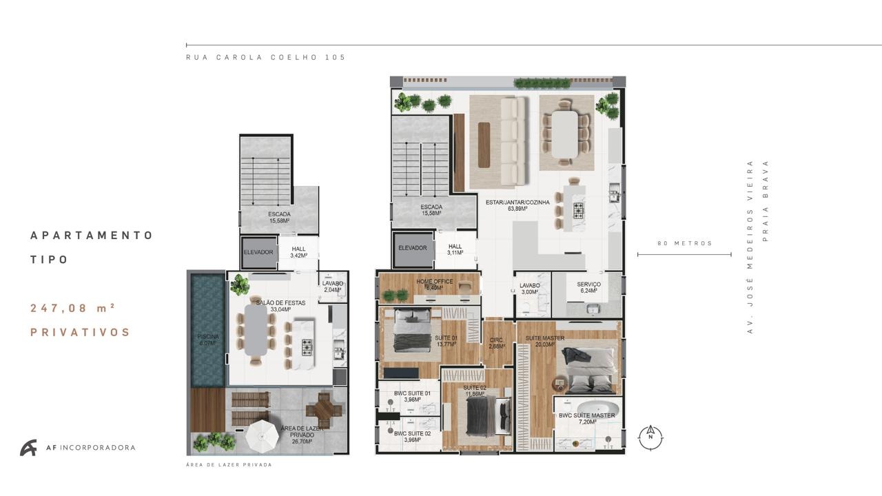 Apartamento à venda com 3 quartos, 247m² - Foto 13