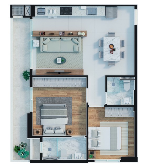 Apartamento, 2 quartos, 73 m² - Foto 22