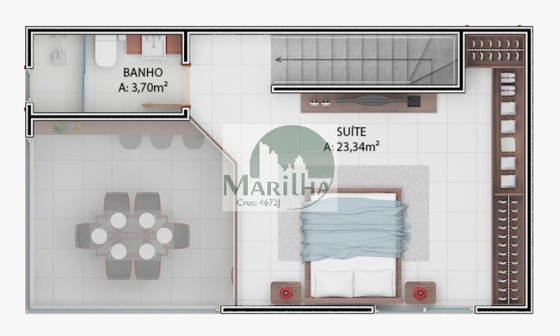 Apartamento, 1 quarto, 102 m² - Foto 2