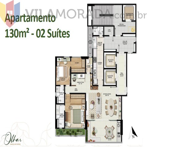 Apartamento à venda com 4 quartos, 164m² - Foto 19