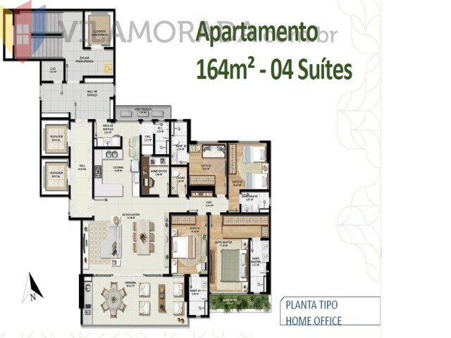 Apartamento à venda com 4 quartos, 164m² - Foto 20