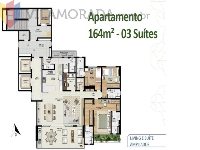 Apartamento à venda com 4 quartos, 164m² - Foto 22