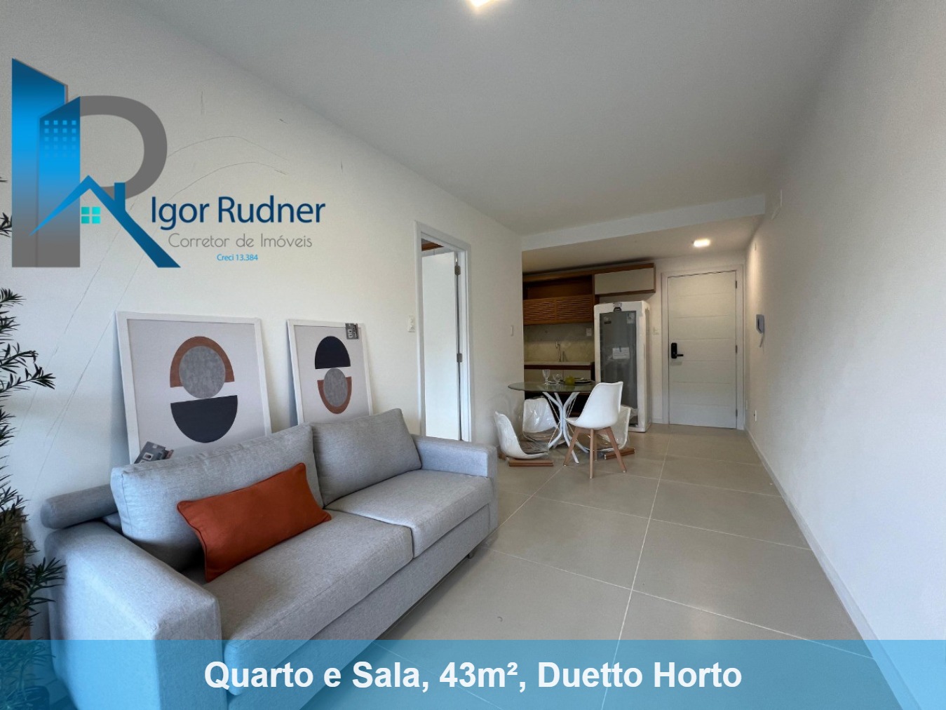 Apartamento à venda com 1 quarto, 43m² - Foto 1