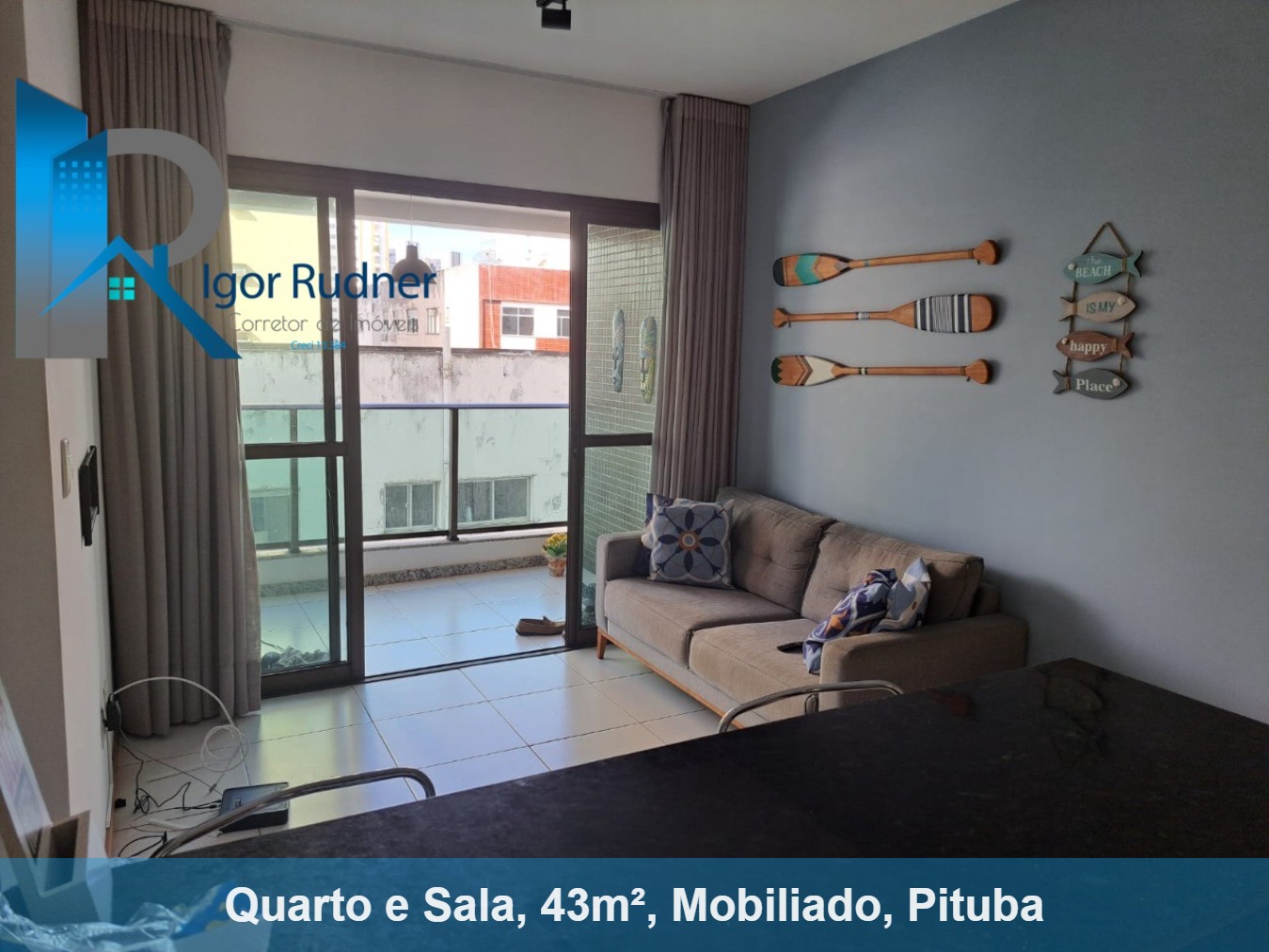 Apartamento à venda com 1 quarto, 43m² - Foto 1