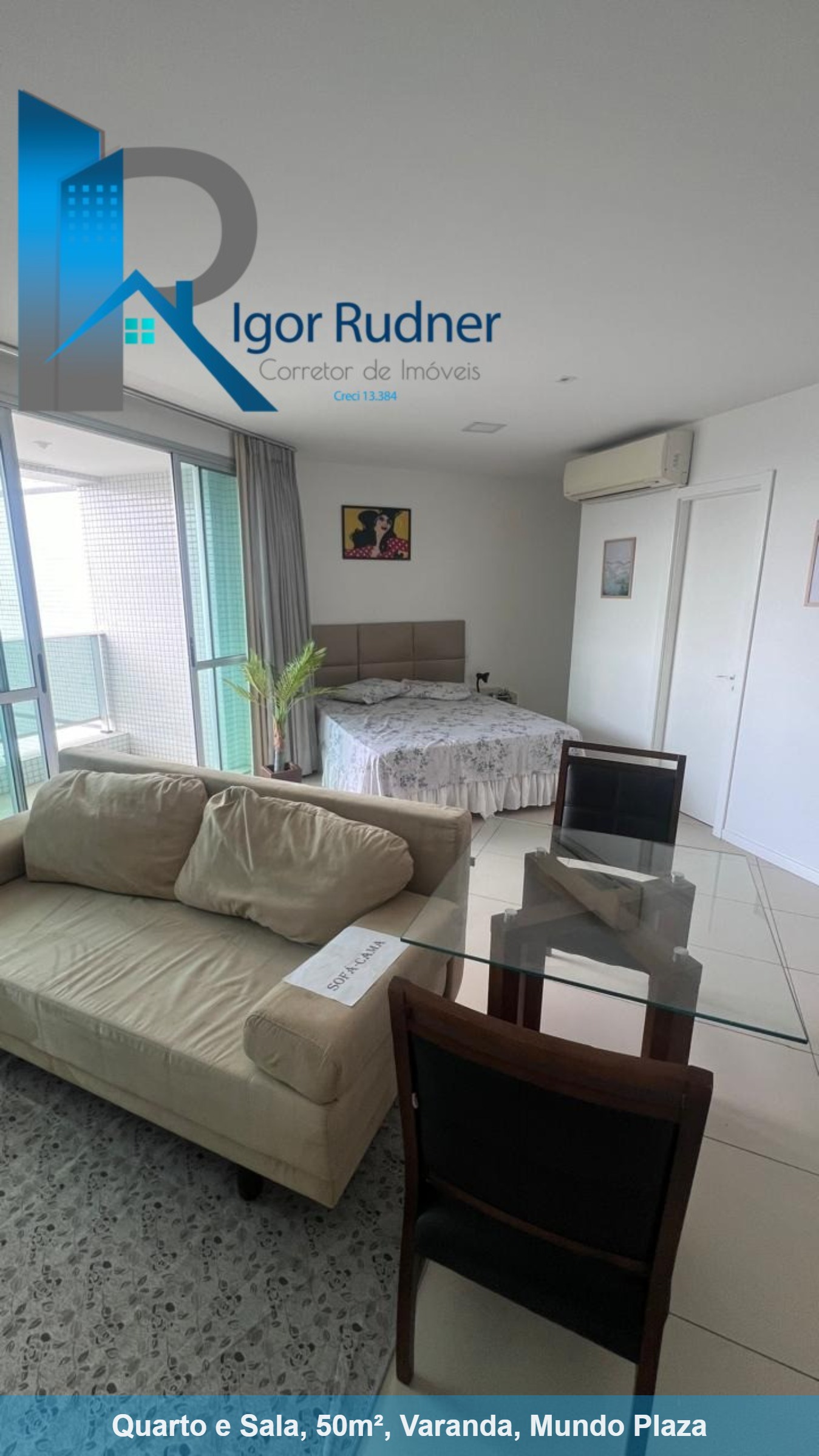 Apartamento à venda com 1 quarto, 50m² - Foto 1