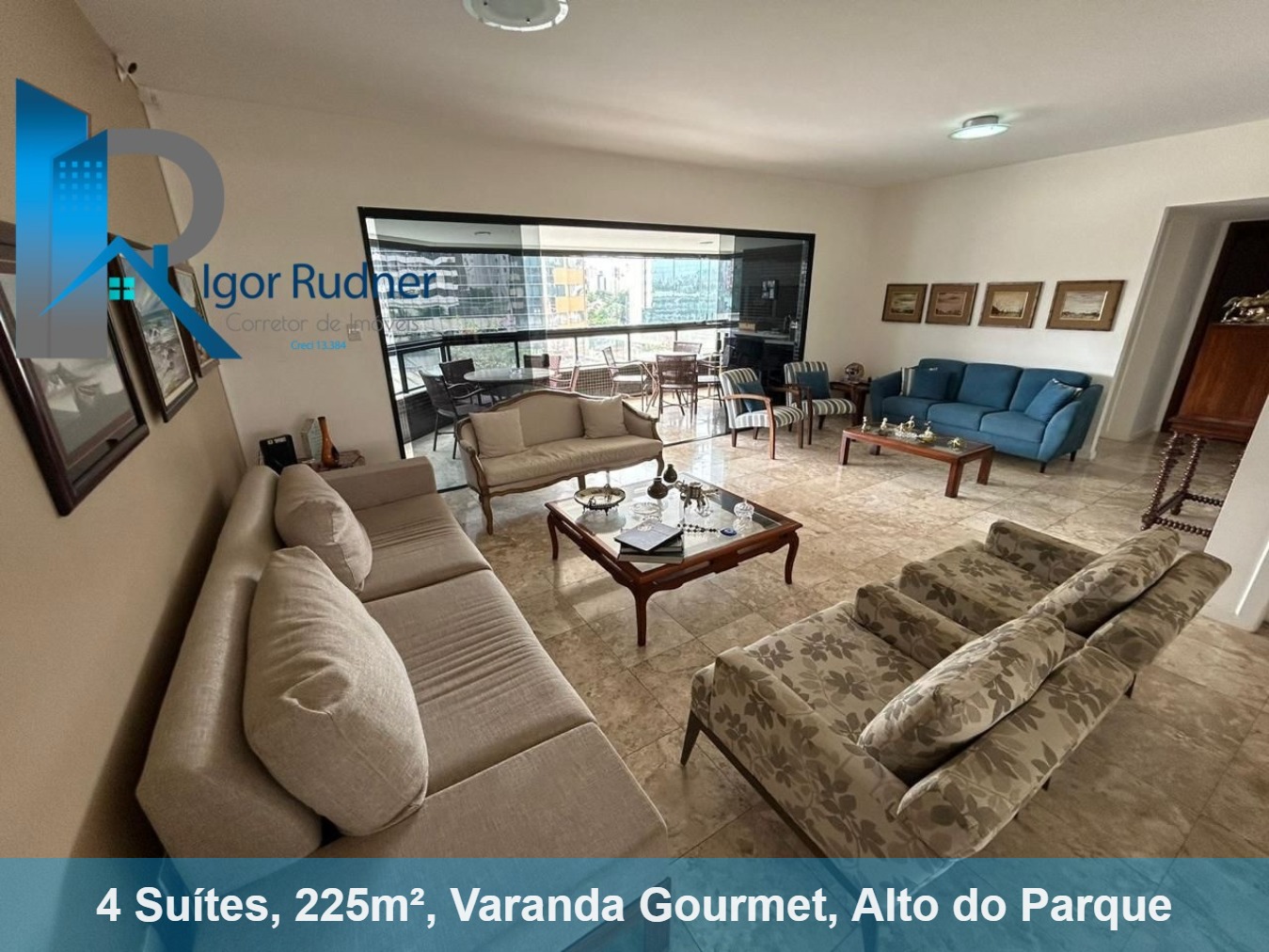 Apartamento à venda com 4 quartos, 225m² - Foto 1