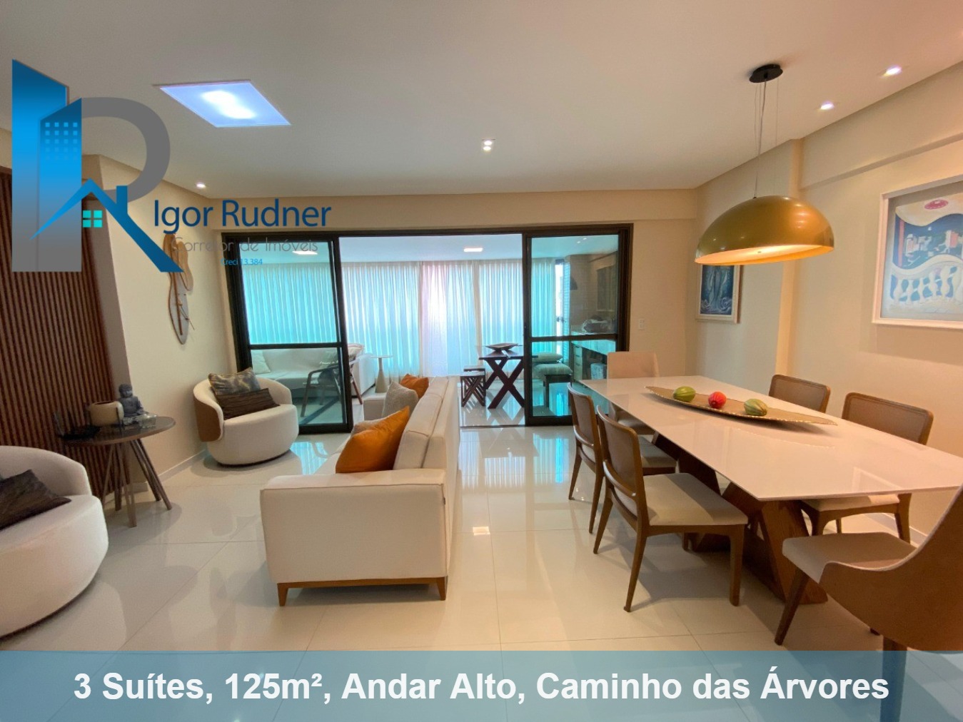 Apartamento à venda com 3 quartos, 125m² - Foto 1