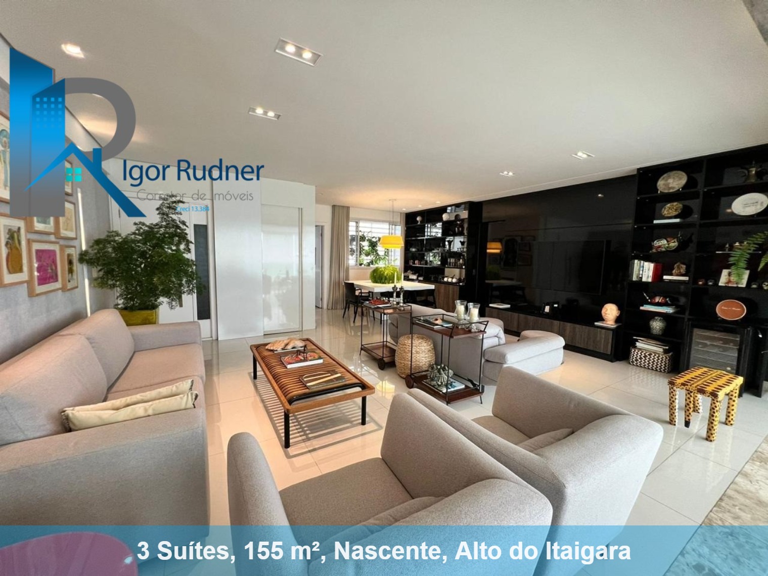 Apartamento à venda com 3 quartos, 155m² - Foto 1