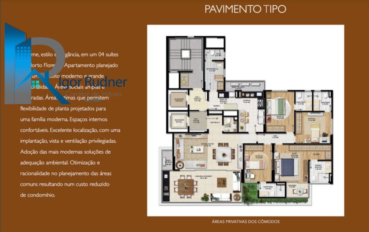 Apartamento à venda com 4 quartos, 171m² - Foto 10