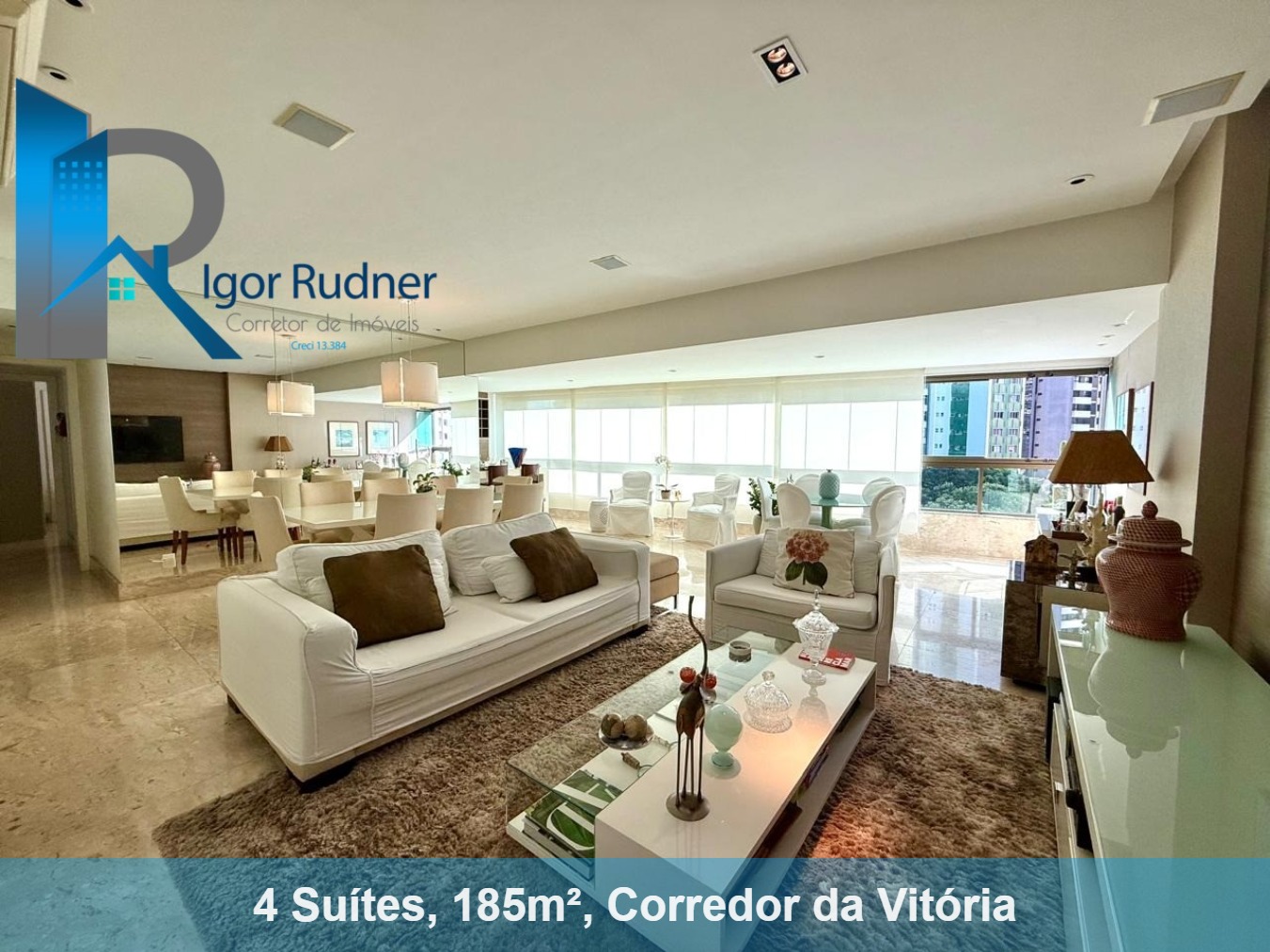 Apartamento à venda com 4 quartos, 185m² - Foto 1