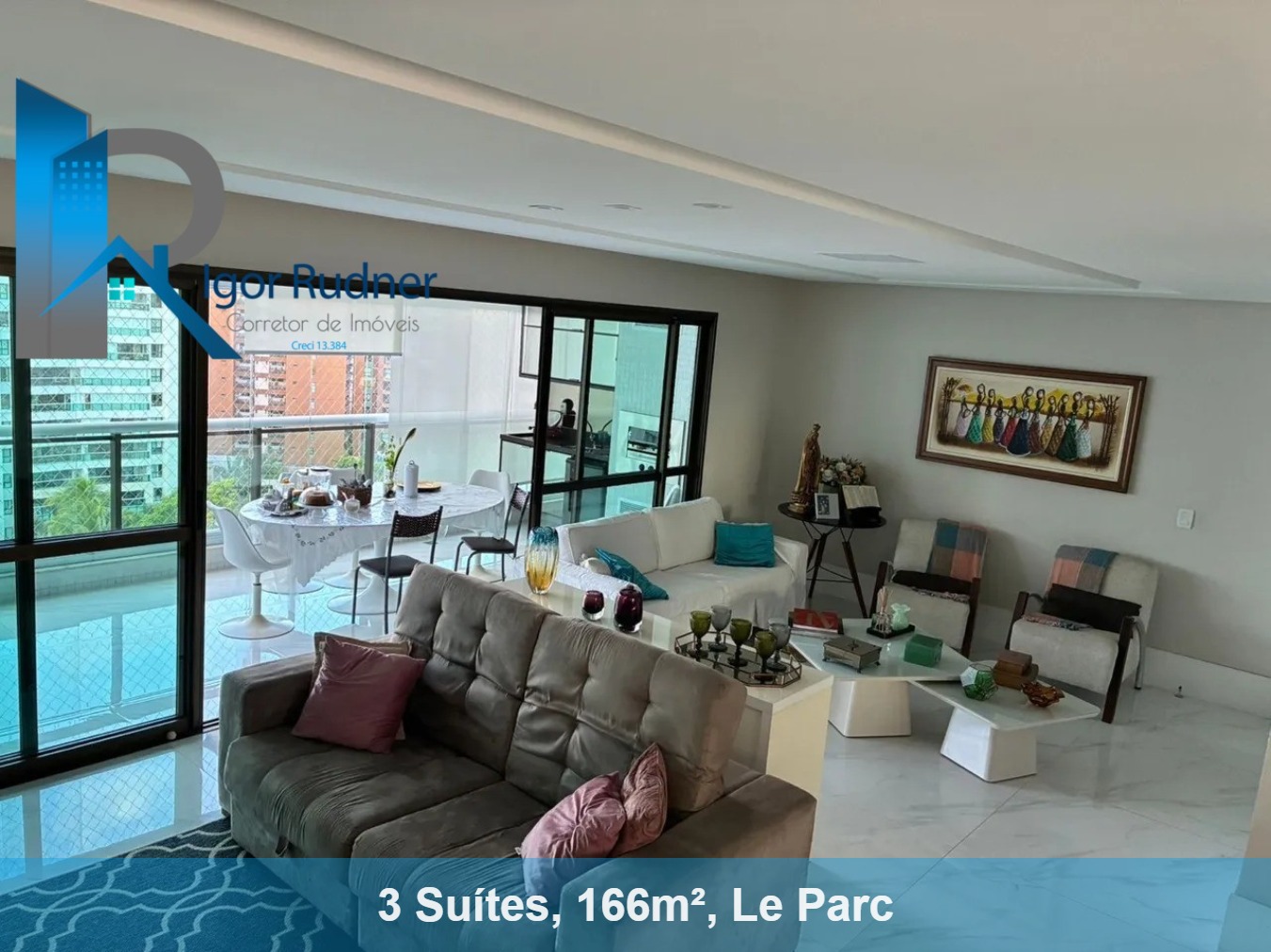 Apartamento, 3 quartos, 166 m² - Foto 1