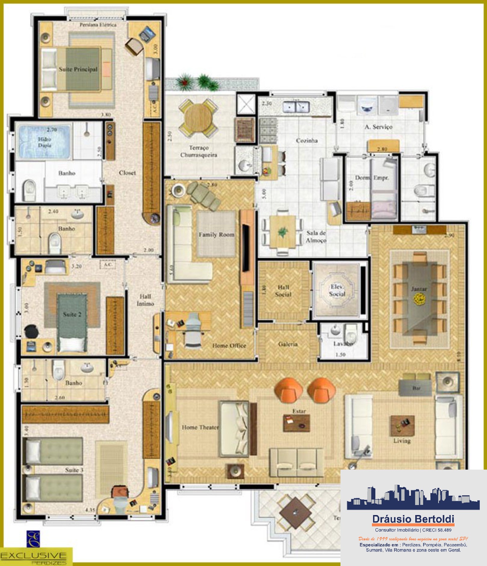 Apartamento, 4 quartos, 192 m² - Foto 45