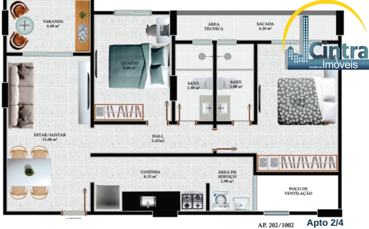 Apartamento à venda com 2 quartos, 73m² - Foto 5