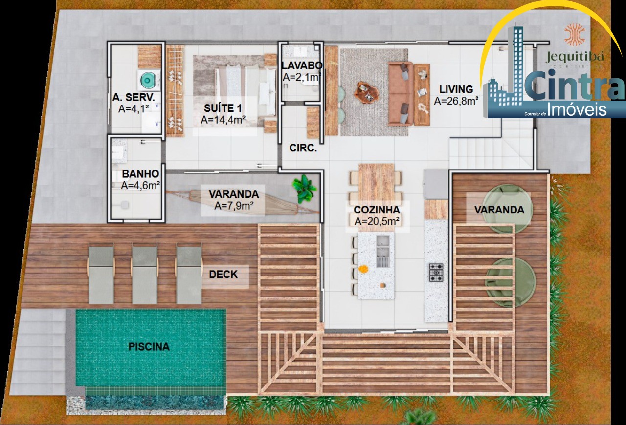 Casa de Condomínio à venda com 3 quartos, 588m² - Foto 6