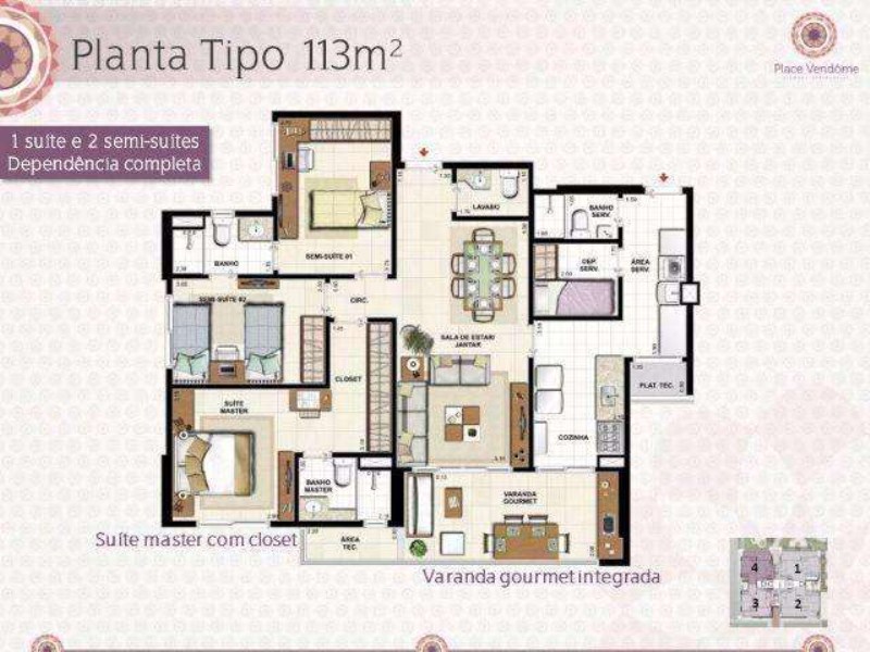 Apartamento à venda com 3 quartos, 113m² - Foto 26