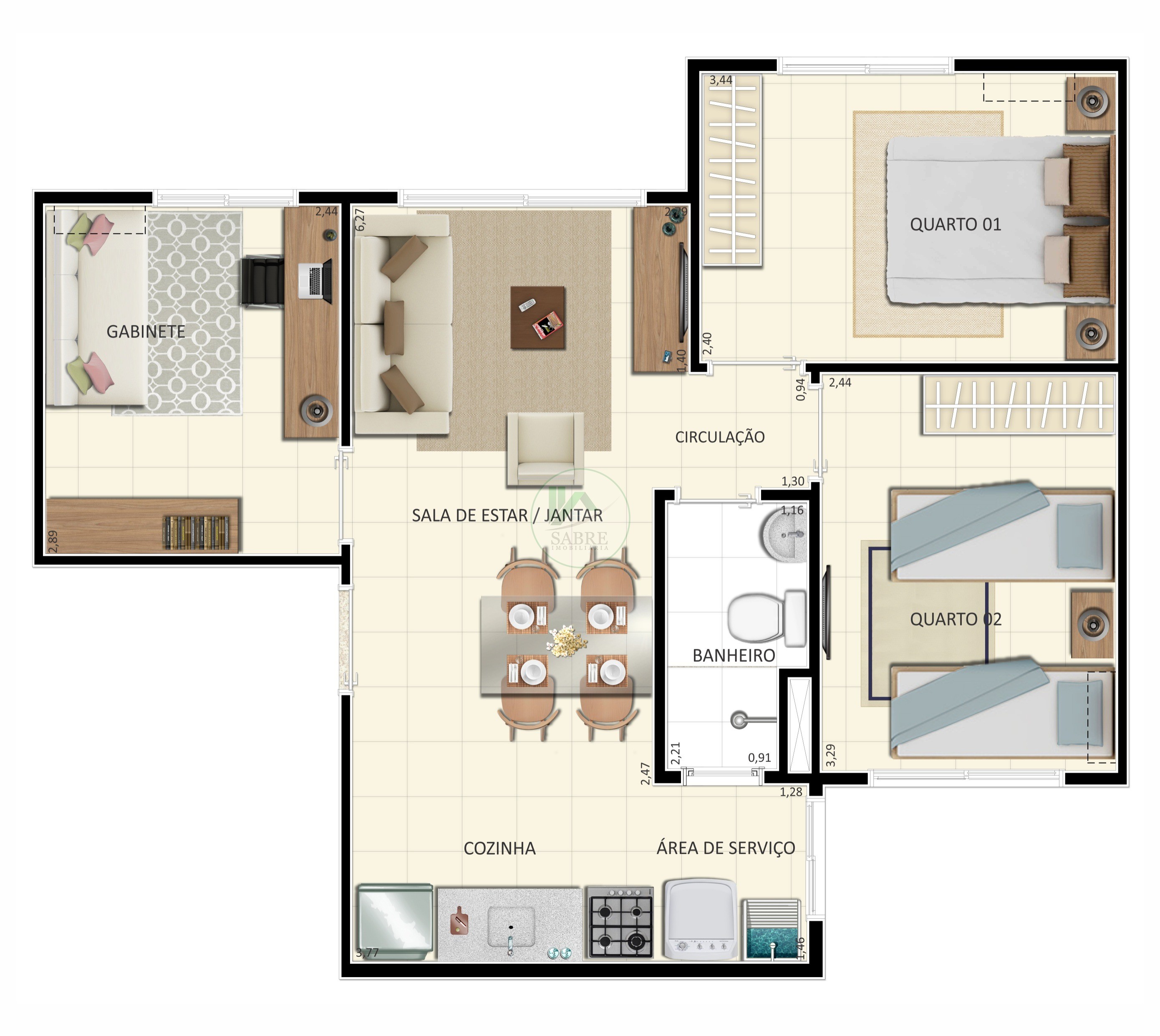 Apartamento à venda com 2 quartos, 42m² - Foto 8