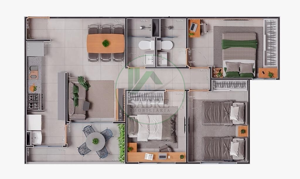 Apartamento à venda com 3 quartos, 61m² - Foto 41