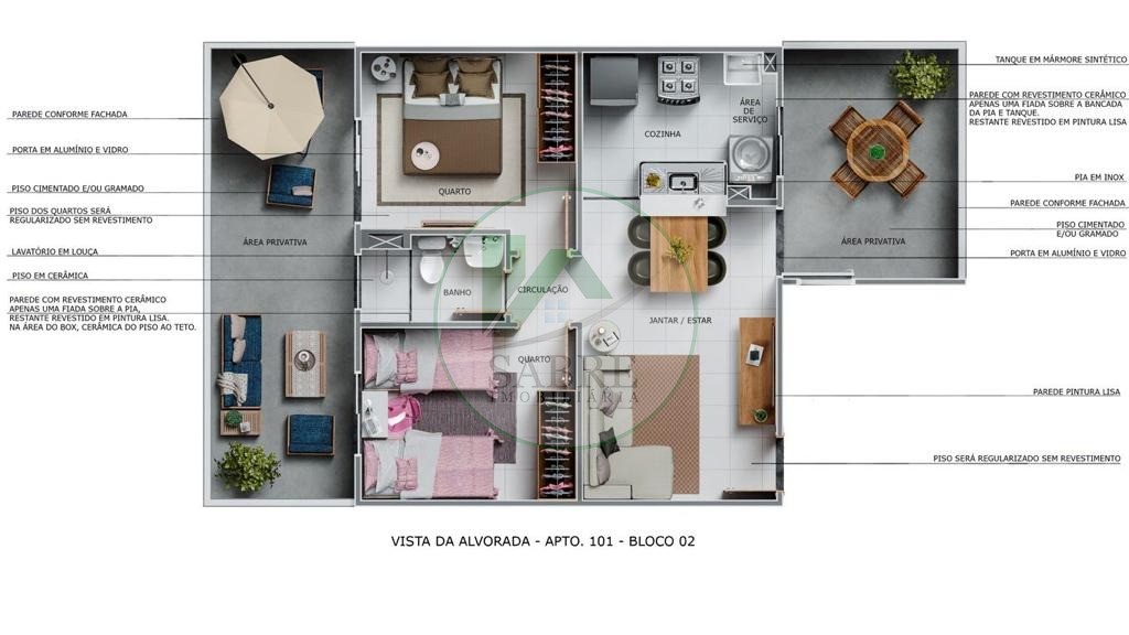 Apartamento à venda com 2 quartos, 42m² - Foto 14