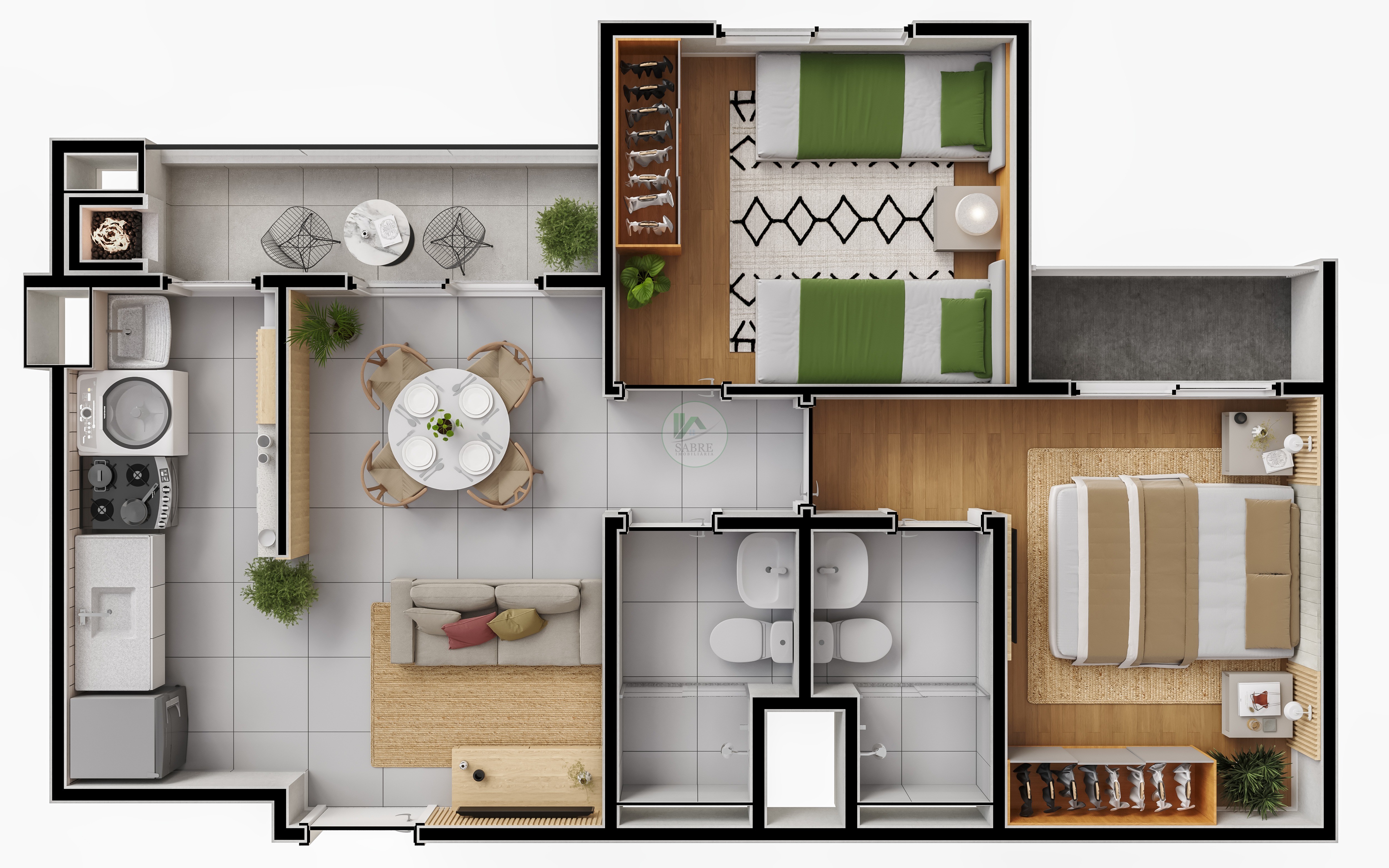 Apartamento à venda com 2 quartos, 52m² - Foto 19