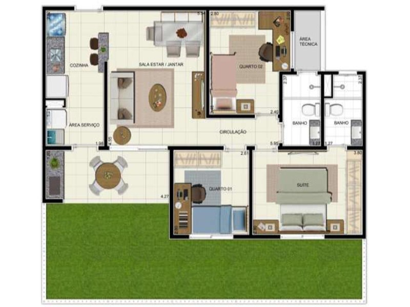 Apartamento à venda com 3 quartos, 79m² - Foto 13