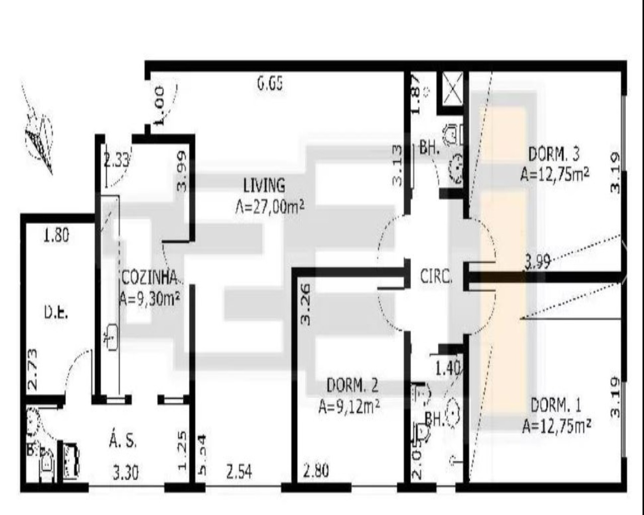 Apartamento para alugar com 3 quartos, 115m² - Foto 31