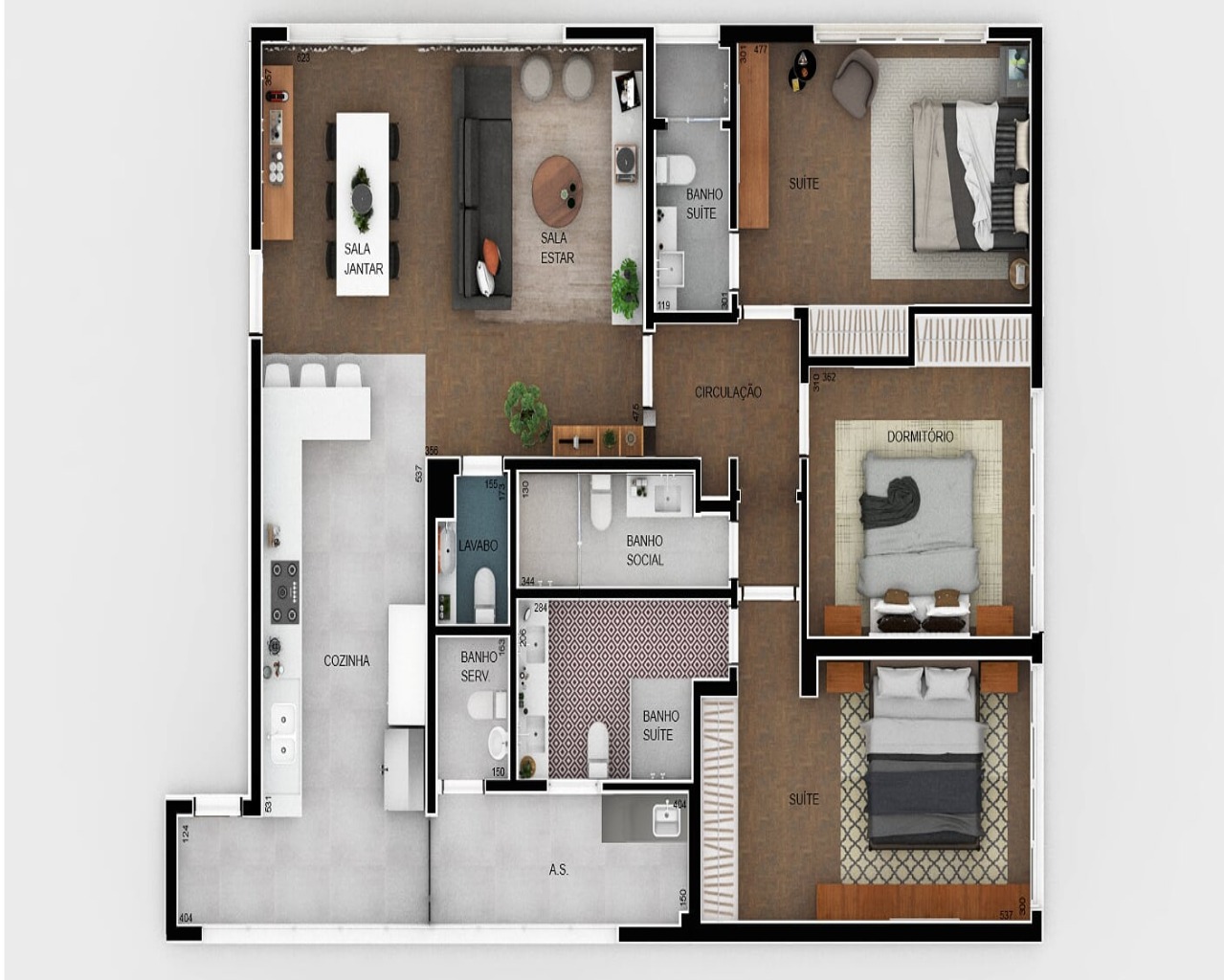 Apartamento à venda com 3 quartos, 140m² - Foto 16