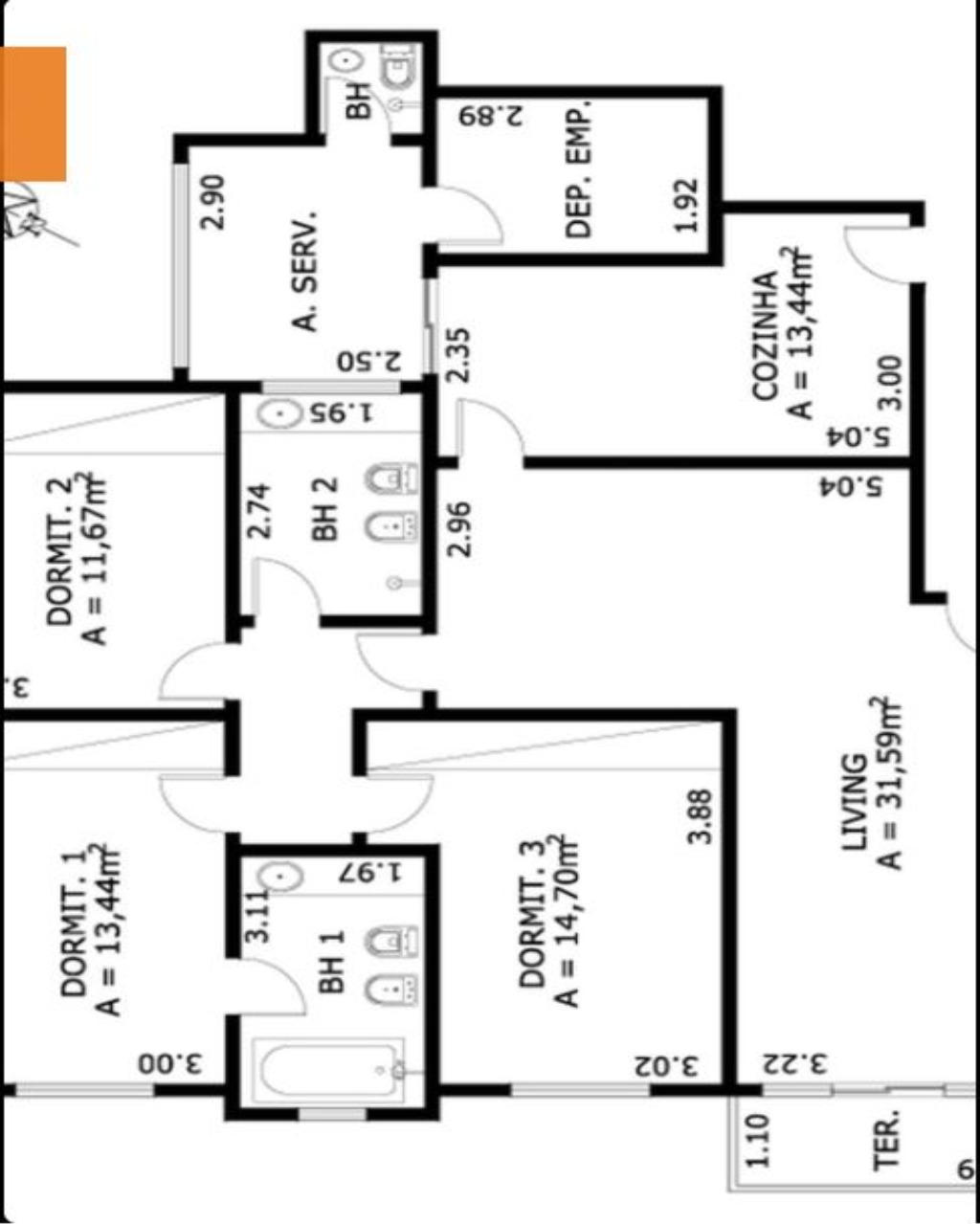 Apartamento para alugar com 3 quartos, 130m² - Foto 20