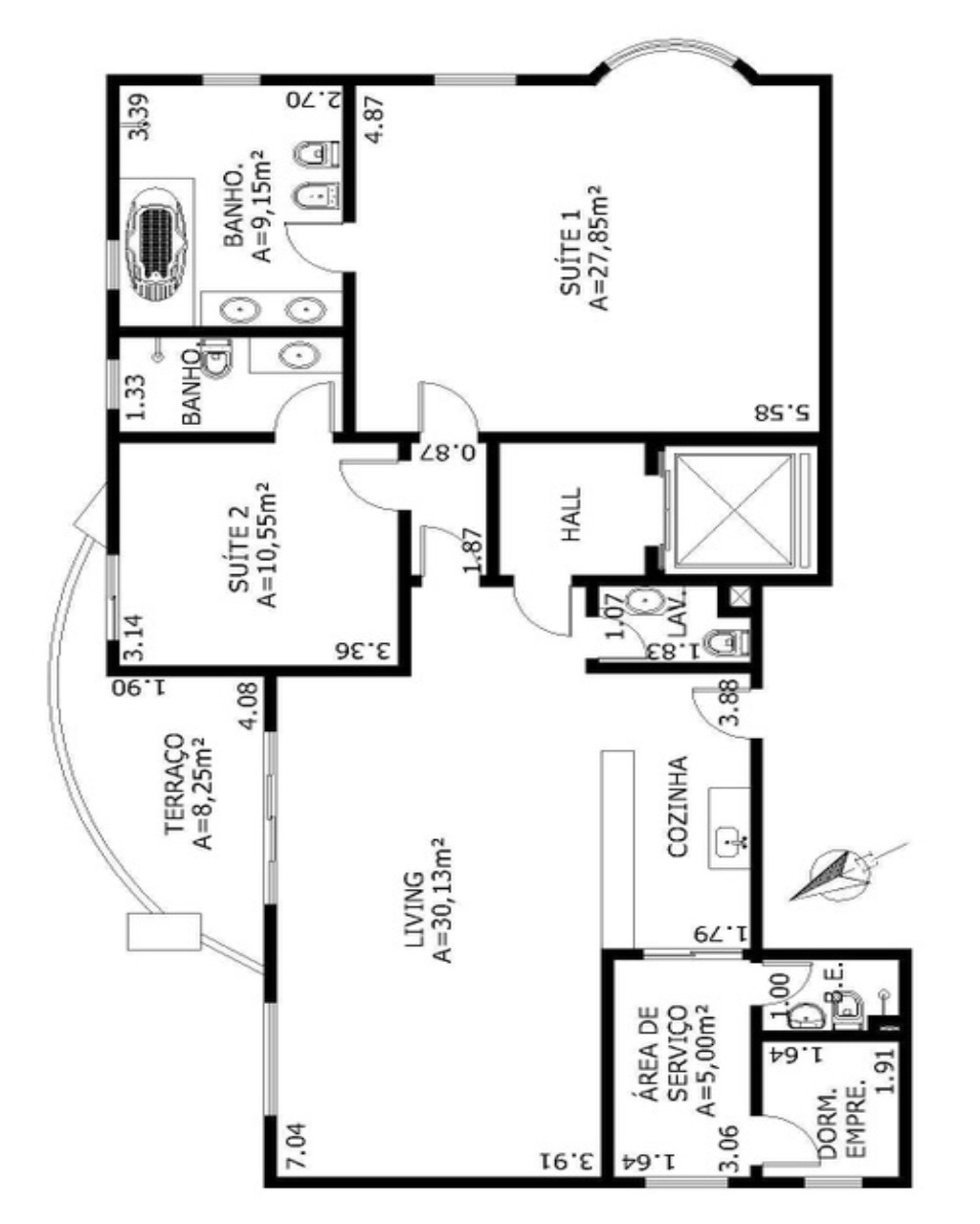 Apartamento para alugar com 2 quartos, 114m² - Foto 56