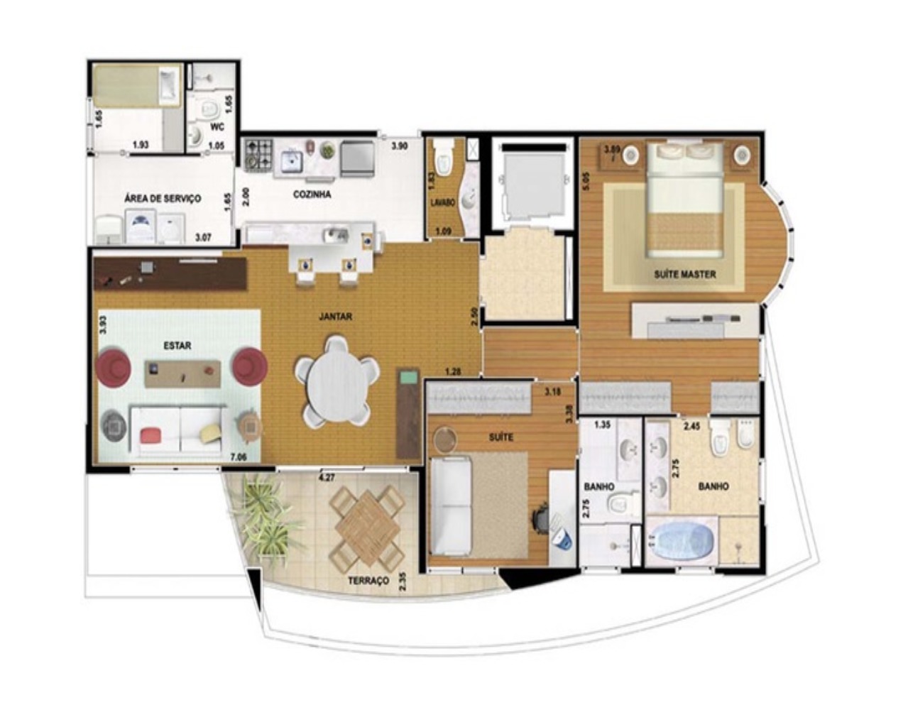 Apartamento para alugar com 2 quartos, 114m² - Foto 61