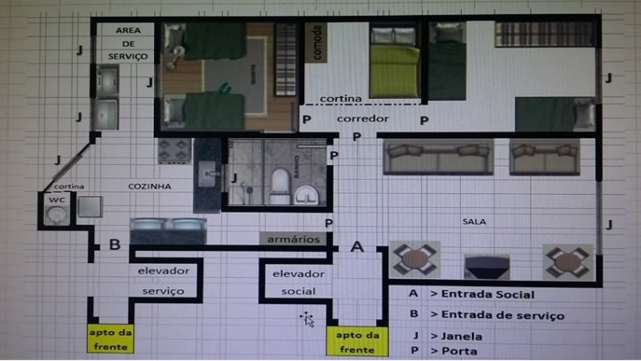 Apartamento para alugar com 3 quartos, 82m² - Foto 19