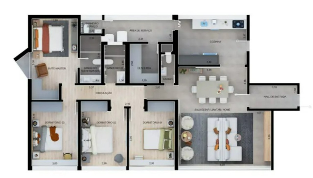 Apartamento à venda com 4 quartos, 151m² - Foto 20