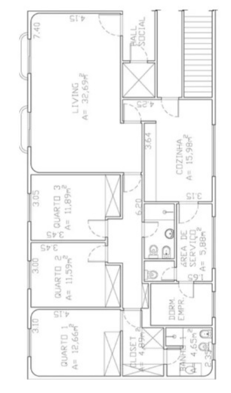 Apartamento para alugar com 3 quartos, 150m² - Foto 14