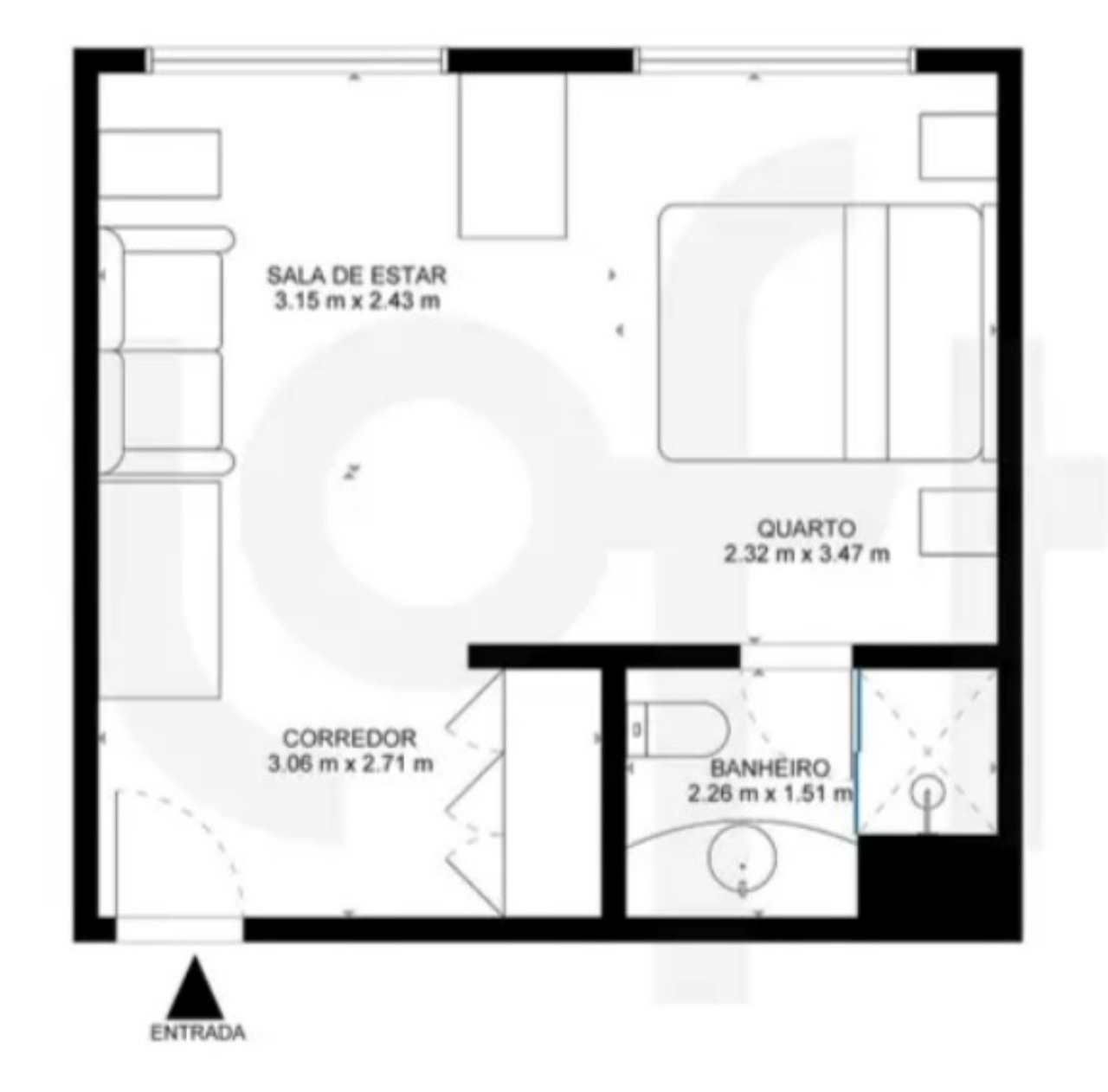 Apartamento para alugar com 1 quarto, 34m² - Foto 5