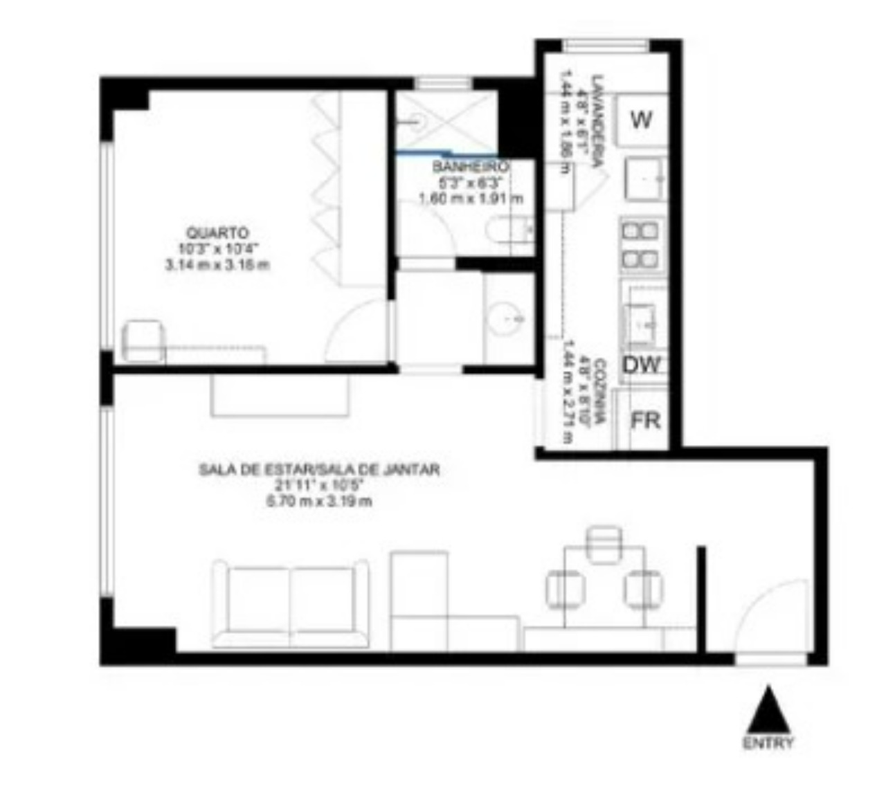 Apartamento para alugar com 1 quarto, 50m² - Foto 27