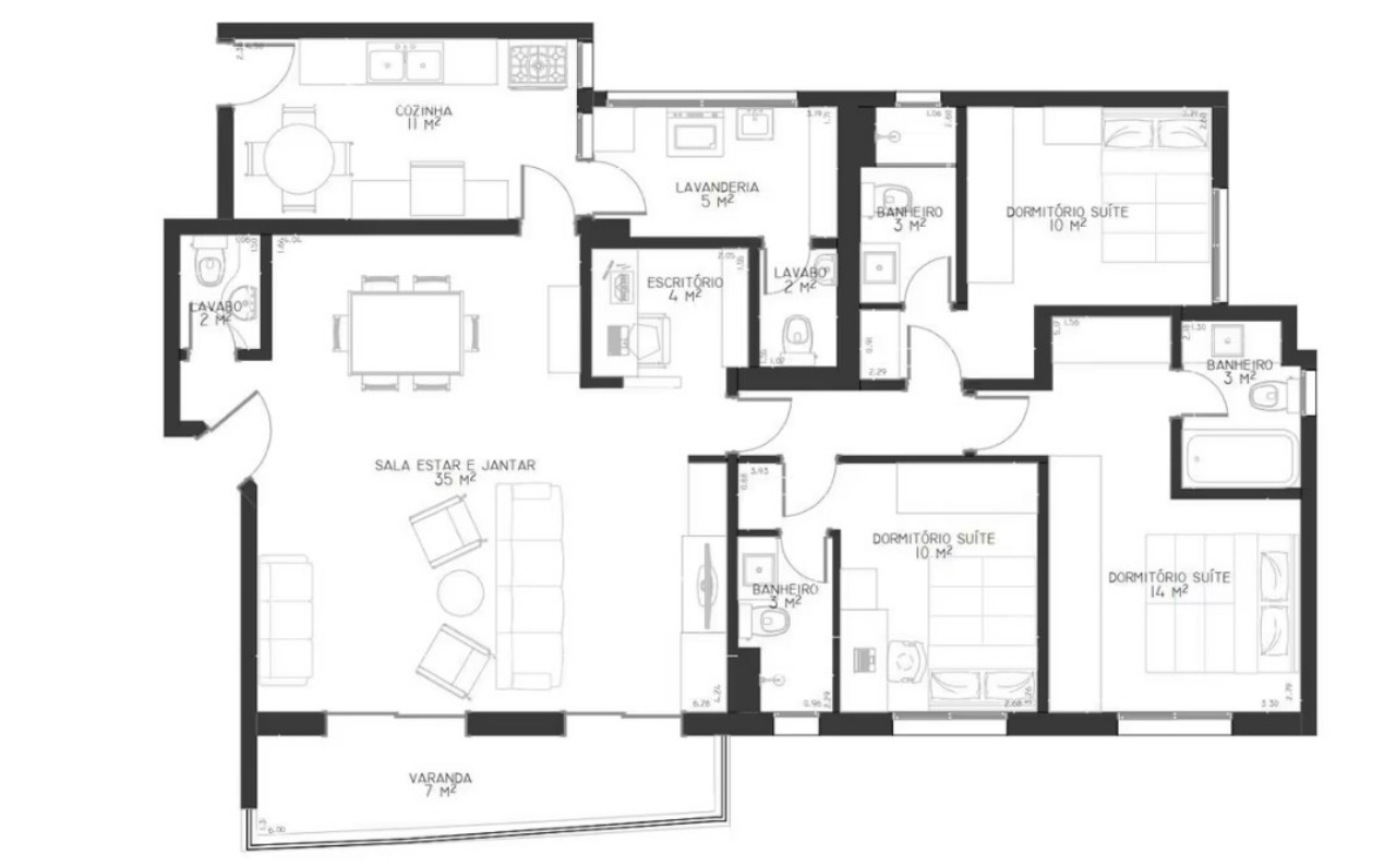 Apartamento à venda com 3 quartos, 125m² - Foto 28