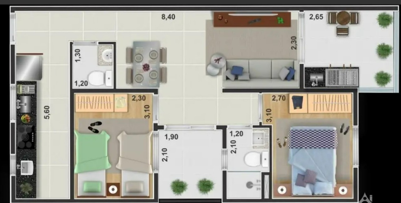 Apartamento, 2 quartos, 59 m² - Foto 15